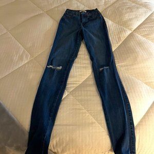 vibrant skinny jeans